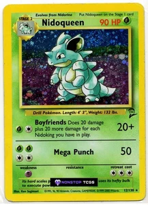 Nidoqueen 12/130 Pokemon Card TCG Base Set 2 Holo Rare - Picture 1 of 3