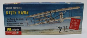 Vtg Monogram PA30 Wright Bros Kitty Hawk Flyer kit 1958 1:39 No Instructions - Picture 1 of 4