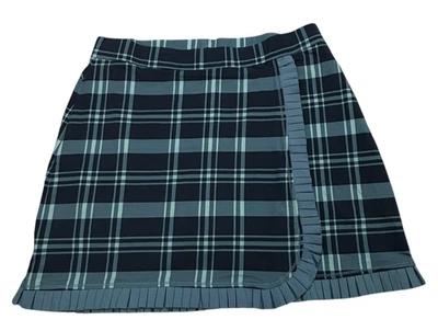 Новая футболка Spartina 449 Clara в клетку с запахом юбка размер XL с голубыми камнями - Изображение 1 из 4