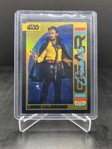 2024 Topps Chrome Star Wars Lando Calrissian Galactic Gear Gold 06/50 #GG-15 - Picture 1 of 2