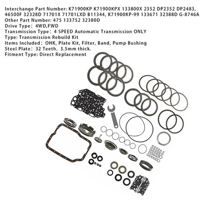 FN4A-EL 4F27E Transmission Banner Rebuild Kit 99-UP W/Pistons For MAZDA 3 A3 - Image 1 of 4