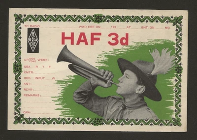 1933 - World Scout Jamboree - Amateur Radio Card - Hungary - Image 1 of 2