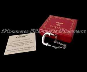 Cartier Schlüsselanhänger C Silber 925 NOS silver Keychain Box Schlüsselanhänger T1220109 - Bild 1 von 15