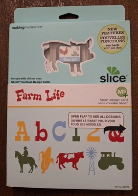 Tarjeta de diseño Slice Making Memories Farm Life para cortador de diseño inalámbrico-NUEVA Foto 1 de 2