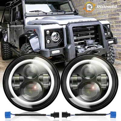 Para Land Rover Range Rover 7" pulgadas LED Faro Proyector Alto/Bajo Sellado DRL PAR Foto 1 de 4