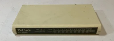 D-Link DE-809TC 9 Port 10Mbps Ethernet Network Mini Hub, White "I2E" - Image 1 of 4