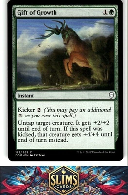 Magic the Gathering MTG Dominaria Gift of Growth #163 Buy 2 Get 1 - Image 1 of 2