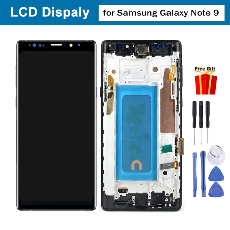 For Samsung Galaxy Note 9 LCD Display Touch Screen Digitizer Assembly with Frame - Image 1 of 4