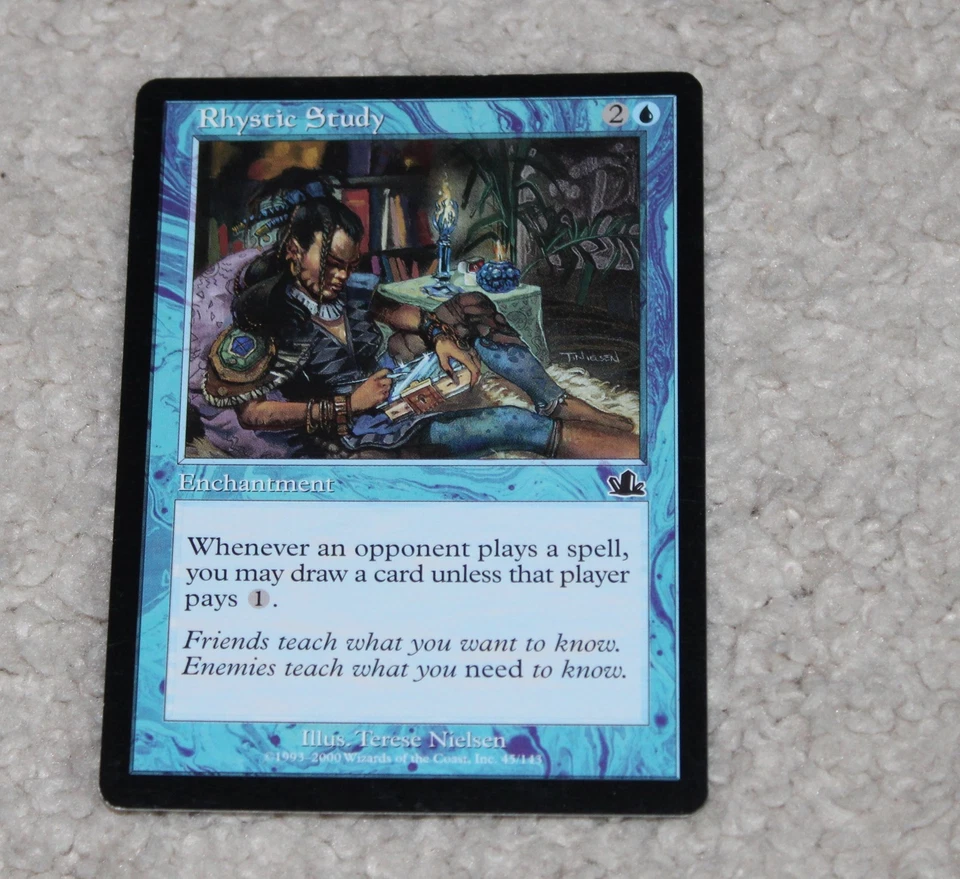 Rhystic Study Prophecy Regular Magic The Gathering MTG Card - Image 1 of 1