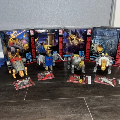 Hasbro Transformers Studio Series 86 Dinobot Lot Of 4 Used - Image 1 of 4