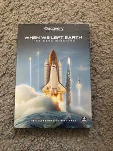 When We Left Earth 4 DVD Set Steelbook The NASA Missions Widescreen ~ New Sealed - Foto 1 di 6