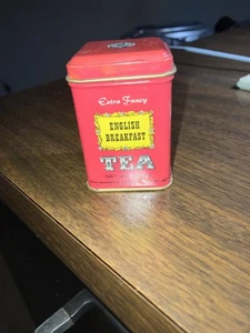 John Wagner and Sons English Breakfast Tea TIN Small Can Container 7/8 oz Mini - Picture 1 of 4