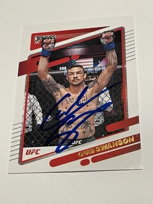 Cub Swanson Signed UFC Donruss Card JSA COA IP Auto Autographed a - Image 1 of 3