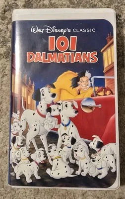 Walt Disney VHS Tape Kid's Movie 101 Dalmatians Animated #1 Clamshell Case - Image 1 of 3