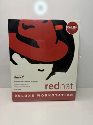 Red Hat Linux 7 Deluxe Workstation – New Sealed Box – Vintage Software - Image 1 of 3
