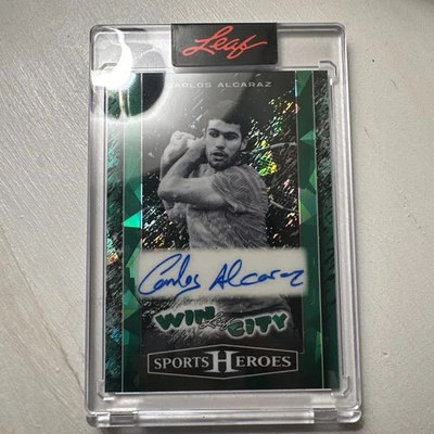 2025 Leaf Metal Sports Heroes Auto /9 - Carlos Alcaraz - Image 1 of 3