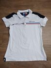 BMW Motorsport Power  Women’s Extra Large XL Polo T-Shirt White Jersey 