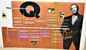 QUINCY JONES HAND SIGNED - AUTOGRAPHED POSTER - THE CHRONOLOGY OF Q RARE - Picture 1 of 9