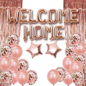 Welcome Home Decorations Welcome Home Balloons Welcome Home Baby Girl Banner Wel - Picture 1 of 12
