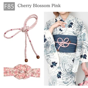 Japanischer Kimono Yukata Accessoire Obijime Kirschblüten Rosa Obi Gürtel Damen - Bild 1 von 3