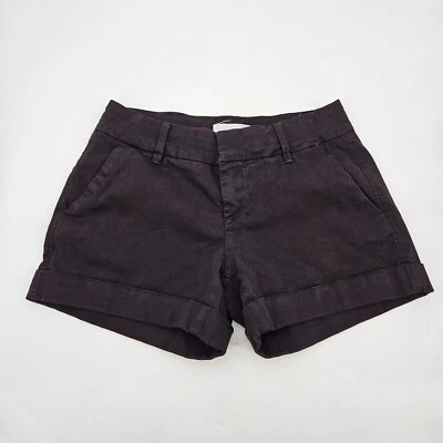 DEAR JOHN Hampton Short Women's size 26 Black Mid Rise DSM70C173 Rolled Hem - Image 1 of 4