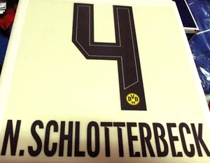 BVB N. SCHLOTTERBECK -4- Spielerflock für Erw.-Trikot 2024/2025  -Neu,Lizenz - Bild 1 von 1