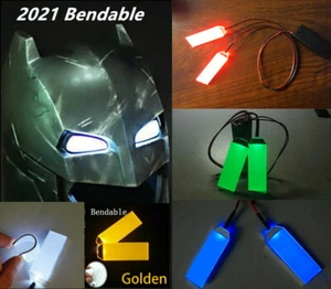 1:1 Bendable LED Light Eyes DIY for Iron Man Batman BlackPanther Mask Helmet COS - Picture 1 of 21