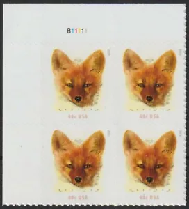 USA Sc. 5742 40c Red Fox 2023 MNH plate block - Picture 1 of 1