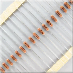 VISHAY DALE CMF55 (RN55E) 12.6K/0.25W 0.1% 25ppm axial metal film resistor HiFi - Picture 1 of 2