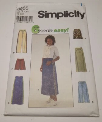 Simplicity's Shorts & Skirt Sew Pattern #8585 Size (4-6-8) - Image 1 of 2
