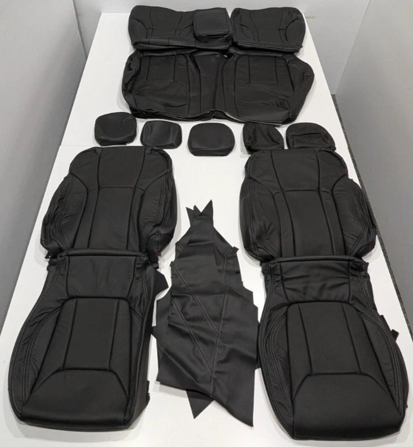 Fundas de asiento de cuero negro KR360 para Subaru Forester Prem Sport 2019-2024 Foto 1 de 4