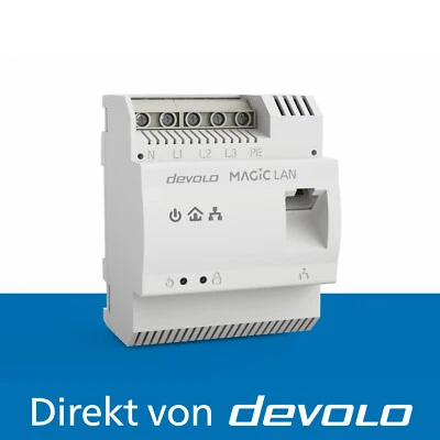devolo Magic 2 LAN DINrail Powerline 1x Hutschienenadapter - Bild 1 von 4