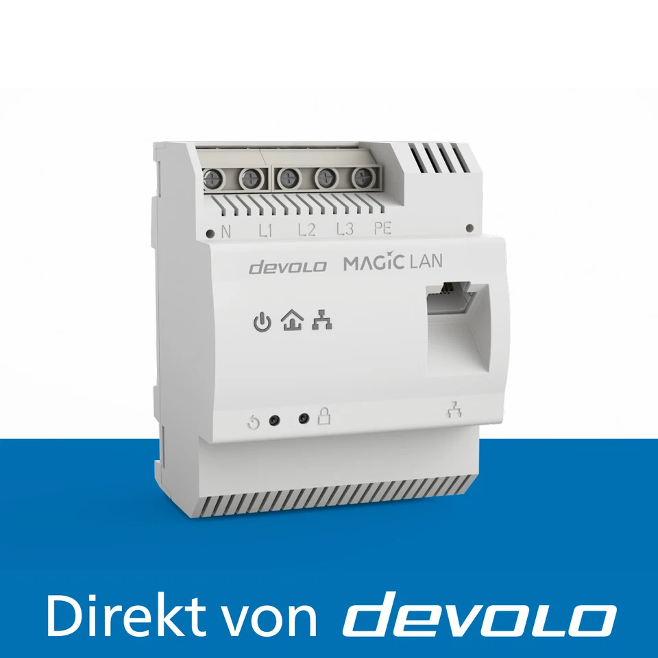 devolo Magic 2 LAN DINrail Powerline 1x Hutschienenadapter - Bild 1 von 4
