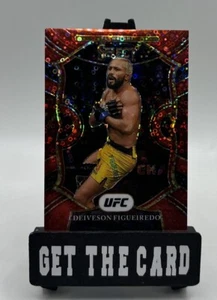 2021 Panini Select UFC Concourse Red Disco Prizm /199 Deiveson Figueiredo #100 - Picture 1 of 2