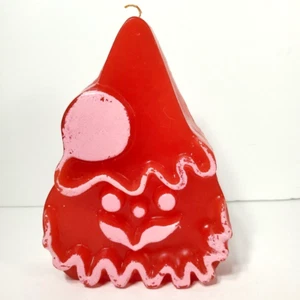 Vintage Santa Claus Christmas Candle; Unused, Gurley ? red, 6" H; 1960s; Mod; - Picture 1 of 7