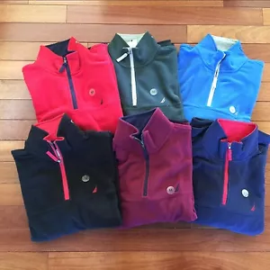 NUEVO CON ETIQUETAS Chaqueta Pulóver para Hombre Cuarto Cremallera Lana Cuello Simulado Calce Clásico Nuevo - Imagen 1 de 19