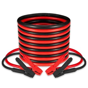FIERYRED 1 Gauge 25 FT Quick Connect Jumper Cables, 1500A Heavy Duty Booster ... - Picture 1 of 9