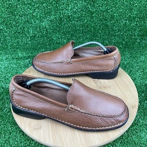 Hush Puppies Slip On Loafers Moccasins Women's Size 8.5 Camden Cognac Comfort - Bild 1 von 12