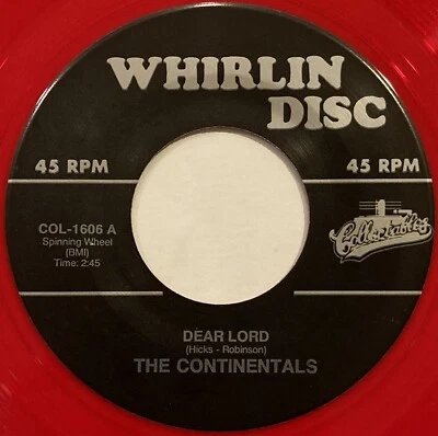 The Continentals – Dear Lord / Fine, Fine, Frame – COL- 1606 Red Vinyl 45 RPM Foto 1 de 4