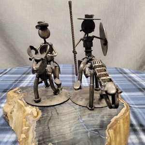 Tuercas y pernos Don Quijote Sancho Panza arte steampunk decoración del hogar - Imagen 1 de 10