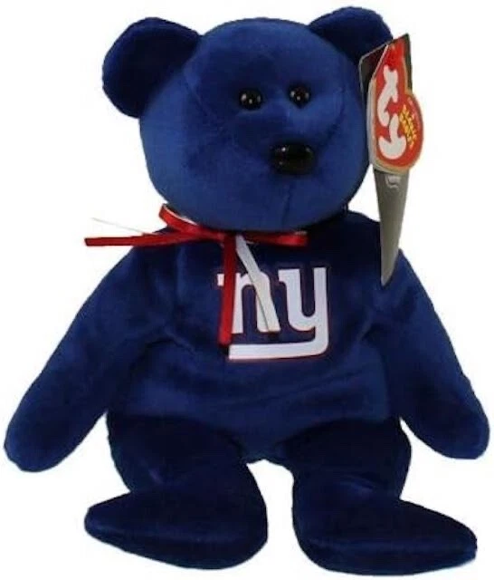Ty Beanie Baby❤️NEW YORK GIANTS NFL BEAR 8.5" Stuffed Plush New MWMT's - Image 1 of 1