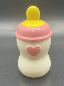 Luvabella Replacement Bottle Girl Doll Baby Pink White Heart 4” - Picture 1 of 5