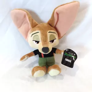Disney ZOOTOPIA PELUCHE 8" FINNICK Fennec Fox Mini Peluche TOMY 9" Alto - Imagen 1 de 2