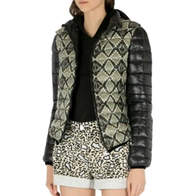 Chaqueta acolchada acolchada con estampado geométrico azteca ETRO MILANO capucha desmontable multi 40 Foto 1 de 4