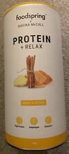 Foodspring Protein + Relax  Shake Supplement 480g Honey and Spices Rrp 29.00