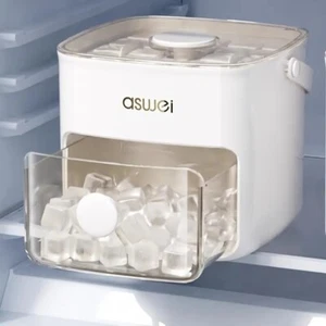 Drücken Silikon Eiswürfelform Cube Eiswuerfelbehaelter Mit Deckel Ice Tray Ice - Bild 1 von 23