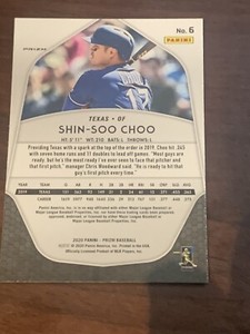2020 Panini Prizm Silver 6 Shin-soo Choo