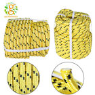 1/2"x150' Braided Rope (Yellow, Black) Tensile Strength 6180Lbs