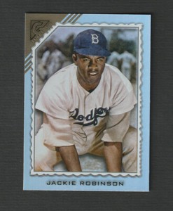 2022 Topps Gallery Jackie Robinson Rainbow Foil #42 Brooklyn Dodgers