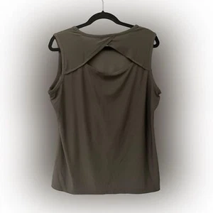 14th & Union Back Cutout Athletic Tank Poly Blend Stretch Large - Picture 1 of 4